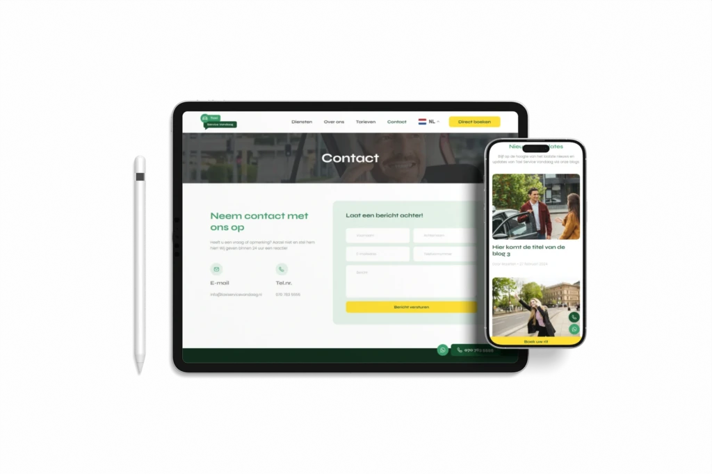 Taxi service website